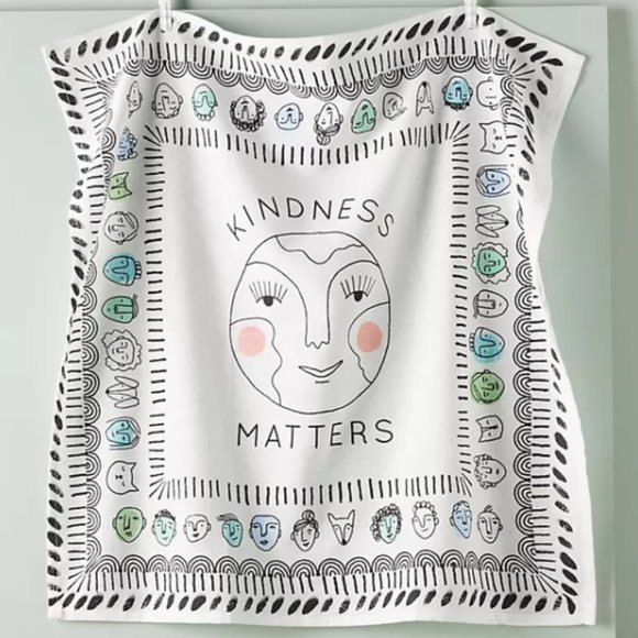 Anthropologie Other - NWT "Kindness matters" bandana dish towel